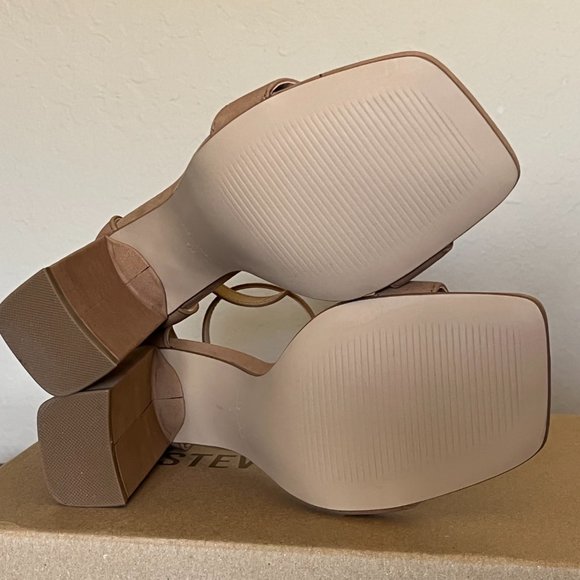 Steve Madden Tiaa Suede Block Heels - Camel Nubuck main image 11
